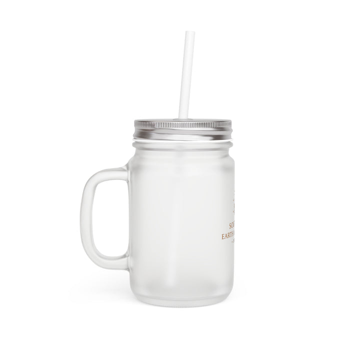 Southern Earth & Ether Frosted Mason Jar
